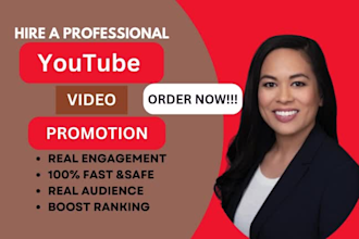 do organic USA youtube promotion video promotion in the USA