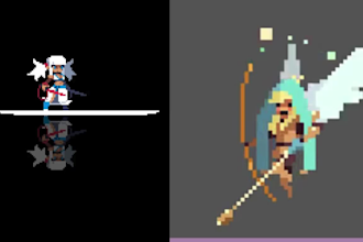 create pixel art tileset sprite sheet game assets game animation  rpg maker