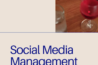 be your social media manager and content creater