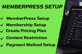 setup memberpress for your wordpress website