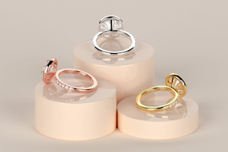 create jewelry model, rendering and animation