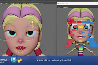 rig 3d character in maya for animation, unreal or unity