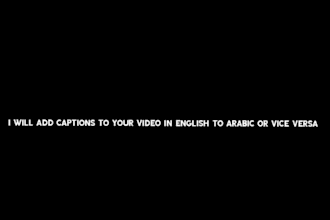add english to arabic captions in your video