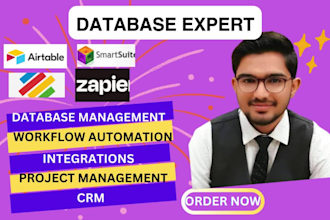 be your airtable, smartsuite, stackby database zapier automation expert