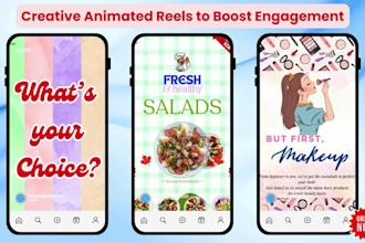create product videos and animated menus for restaurants or brands