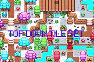 do pixel art tileset top down tile map rpg game art asset sprites sprite sheet