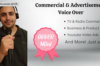 be your australian male commercial or ad voice over