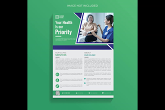 do awesome hospital, clinic, health care, medical, treatment  flyer design
