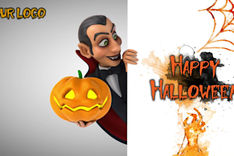 create a halloween intro video