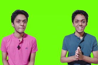 create your green screen spokesperson video with two characters
