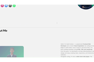 make a personal portfolio website
