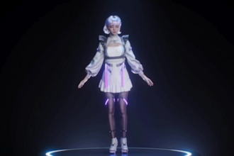 stylized 3d character model, game ready rigged avatar, blendshapes, ue5 unity VR