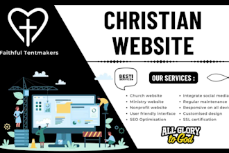 build christian website for church and ministry