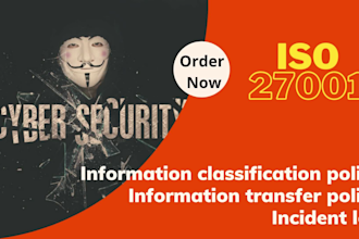 write IT security policies and documentation of iso 27001