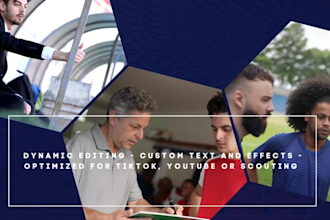 professional football highlight videos for social media or recruitment