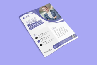 do flyer design, business flyers and corporate flyers with poster design