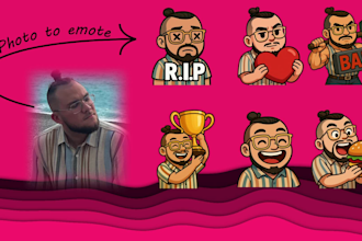 design custom twitch emotes and sub badges