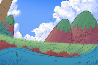 drawing childrens story book illustration