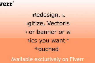 redesign or vectorize your images and sketches