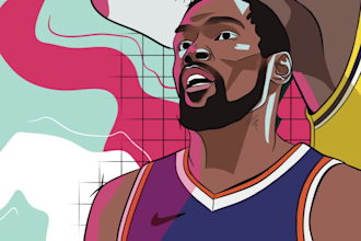 create bold pop art portraits in comic illustration style