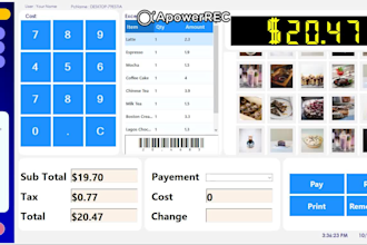 develop point of sale cafe shop software digital or normal control exe csharp