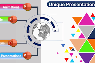 create unique, professionally, attractive powerpoint presentations