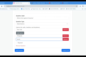 dynamic website form builder with admin panel excel export