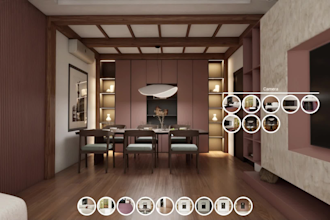 design highlevel interior spaces, create renders