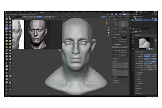sculpt 3d bust model 3d head model realistic face model character model figure