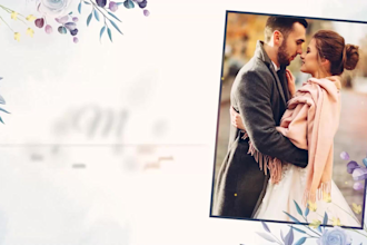 create a romantic wedding slideshow