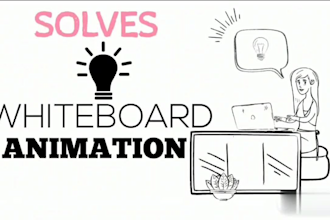 create whiteboard doodling explainer or 2d animation video