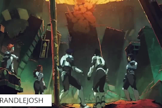 2d cartoon animation,2d music video,game trailer,fighting anime, 2d short film