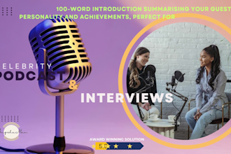 design podcast show questions, scripts, intro outro, enable hosting, ask me free