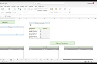 deliver a smart excel budget and savings tracker