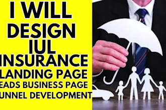 design responsive iul insurance wordpress website  iul insurance leads