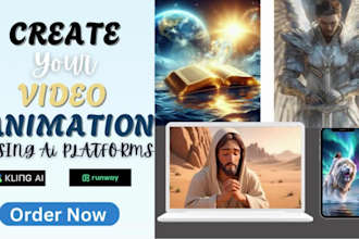 create realistic ai video art animation using kling runway gen 4 sora hailuo ai