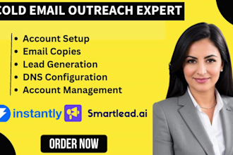 setup smartlead, instantly ai for cold email outreach marketing and dns records