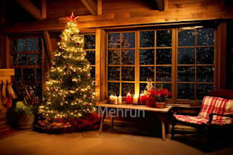 make custom winter snow and christmas video for your youtube