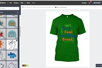 design responsive print on demand wordpress store website