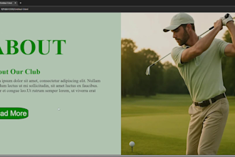 develop any website, restructure it, make it interactable