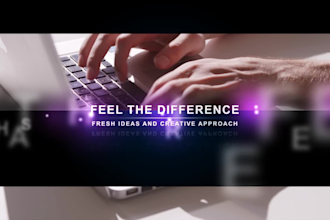 create cinematic movie trailer intro video