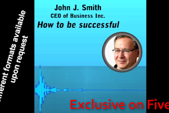 create an abstract podcast video from your audio podcast