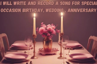 write and record a song for special occasion birthday, wedding , anniversary etc
