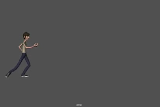 model 3d character , rig  and texture 4k