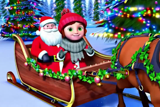 3d cartoon animation,christmas animation,short video,product animate,kids rhymes
