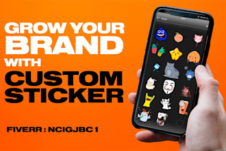 create a brand GIF sticker for instagram story