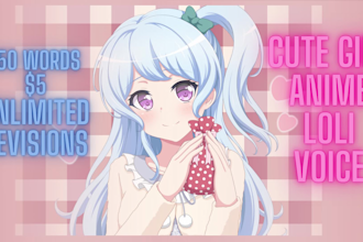 be your cute anime girl voice actor