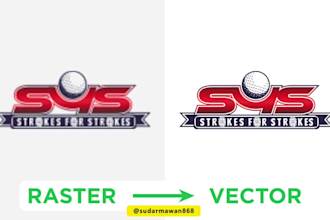 recreate image, redraw, vector tracing your logo 1 hour high quality