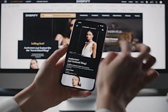design sleek beauty shopify store cosmetic website skincare shopify store