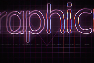 make amazing retro neon logo animation intro video